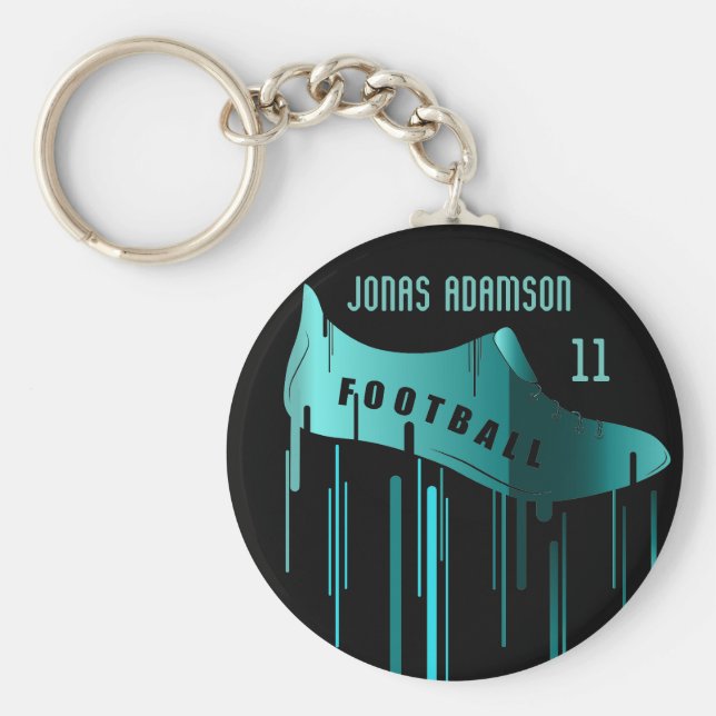 Chaveiro Design de futebol/futebol (Frente)