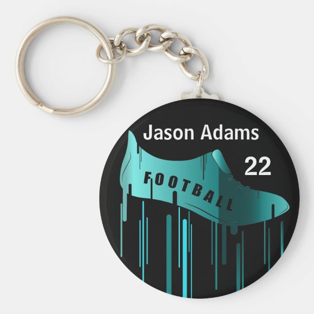 Chaveiro Design de futebol/futebol (Frente)