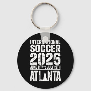 Chaveiro Design de Futebol Internacional Atlanta 2026
