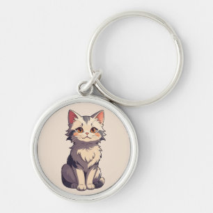Chaveiro Design de Gatinho encantador
