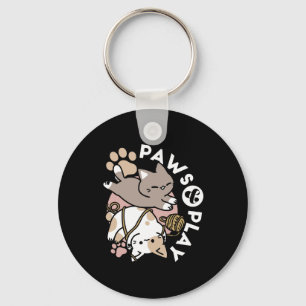 Chaveiro Design de Gatos Fofos e Divertidos – Patas Diverti