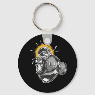Chaveiro Design de Ginásio do Super Macaco