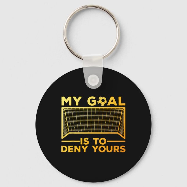 Chaveiro Design de Goleiro de Futebol para Homens e Mulhere (Frente)