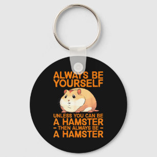 Chaveiro Design de hamster fofo para homens mulheres crianç