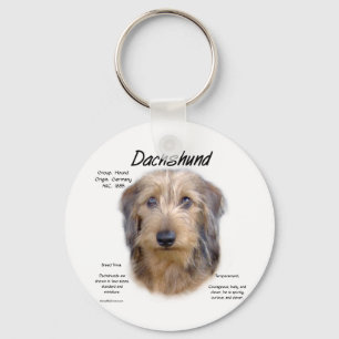 Chaveiro Design de História do Dachshund (wirehair)