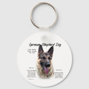 Chaveiro Design de Histórico de Cães german shepherd