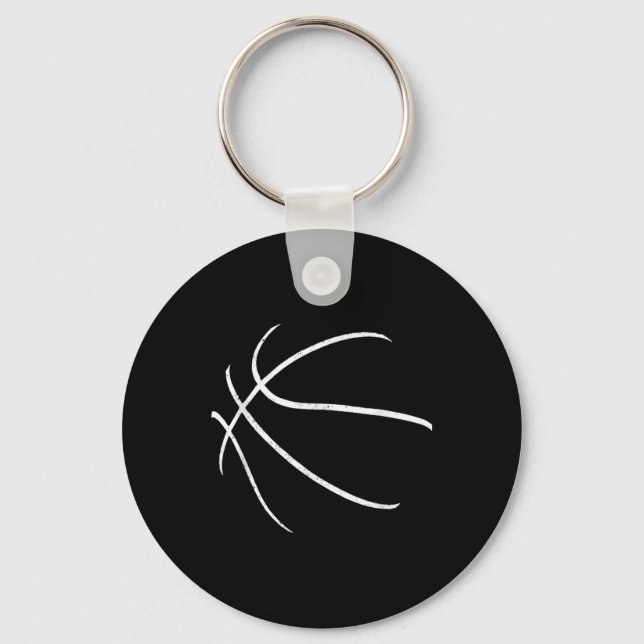 Chaveiro Design de jogador de basquete Silhouette (Frente)