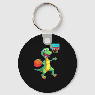 Chaveiro Design de jogador de dinossauro divertido para cri