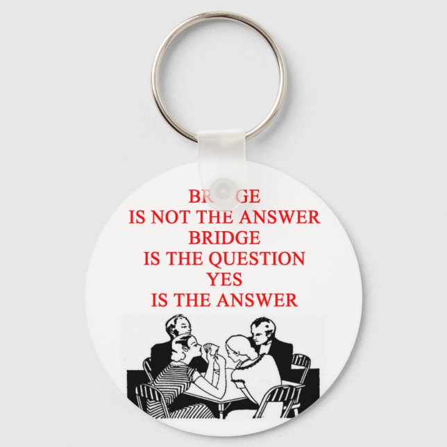 Chaveiro design de jogador de pontes (Frente)