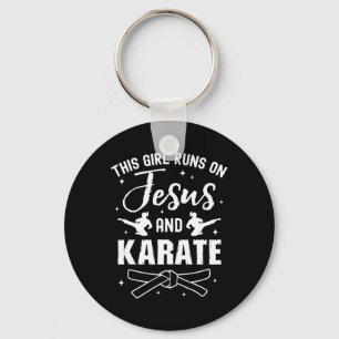 Chaveiro Design De Karate Engraçado Para Meninas Mulheres K