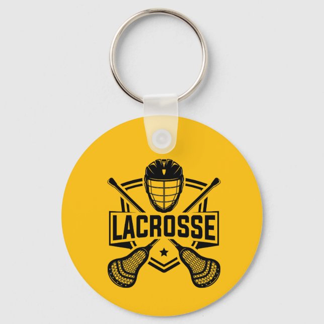 Chaveiro Design de Lacrosse  (Frente)