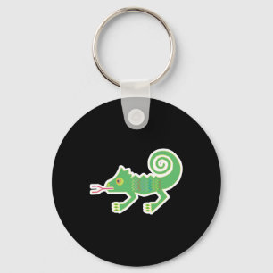 Chaveiro design de lagarto tribal
