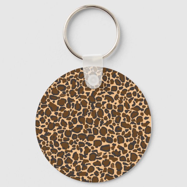 Chaveiro design de leopardo (Frente)
