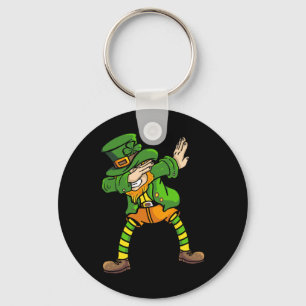 Chaveiro Design de Leprechaun Dabbing Dia de São Patrício D
