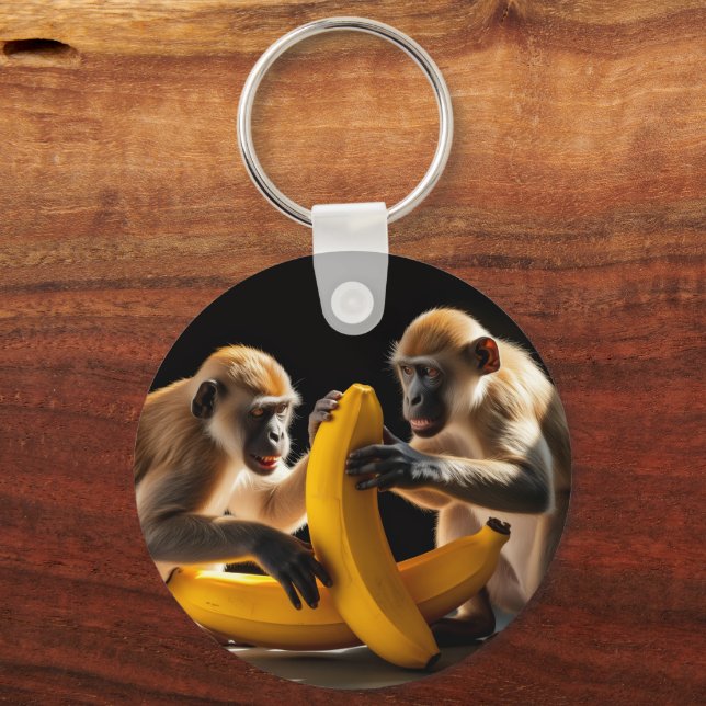Chaveiro Design de Macaco (Frente)