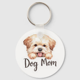 Chaveiro Design de Mãe de Cachorro Fofo