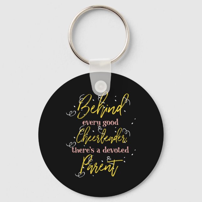 Chaveiro Design de Mãe e Pai de Líder de Torcida  (Frente)