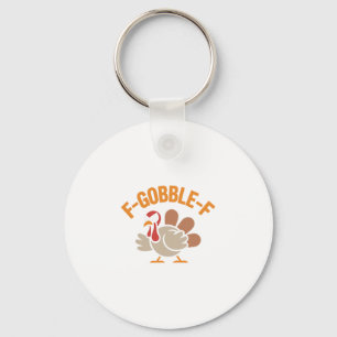 Chaveiro Design de meme de peru hilário furioso F-gobble-f 
