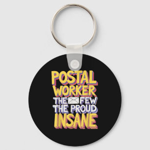 Chaveiro Design de Memória de Cotação do Trabalhador Postal