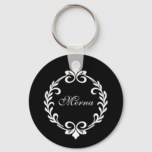 Chaveiro Design de monograma (Frente)