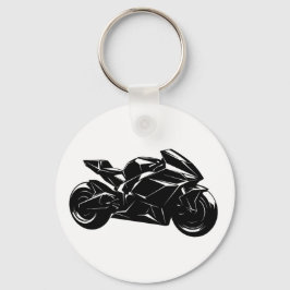 Chaveiro Design de Motocicleta Esportiva Futurista