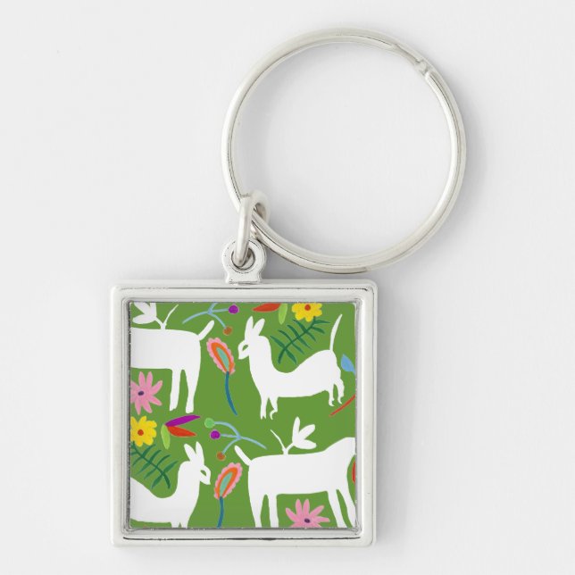 Chaveiro Design de Otomi Moderno | Llama Donkey Design (Frente)