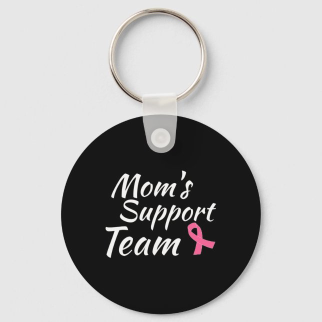 Chaveiro Design de peito Cancer Mães Suporte Equipe Sensibi (Frente)