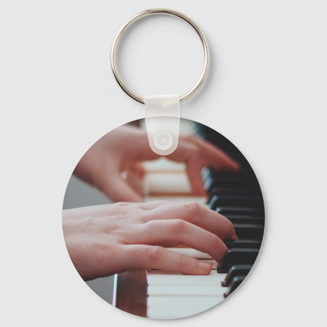 Chaveiro Design de Piano bonito (Frente)
