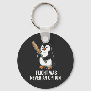 Chaveiro Design de Pinguim Ave Engraçada sem Voo