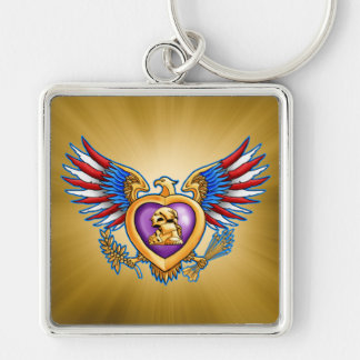 Chaveiro Design de Purple Heart