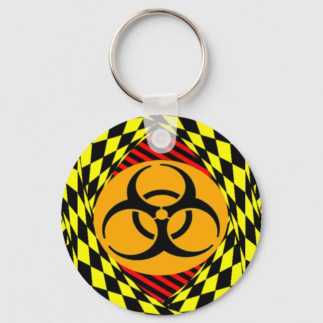 Chaveiro Design de risco biológico por Kenneth Yoncich (Frente)