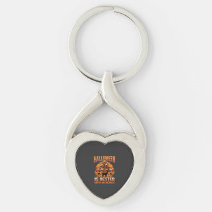 Chaveiro Design de Terror Retro Pilha de Crânio de Alpaca d