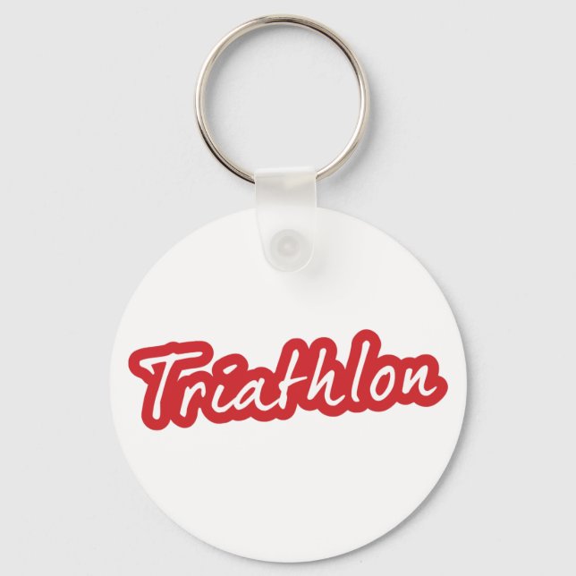 Chaveiro design de Triathlon legal (Frente)