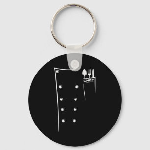 Chaveiro Design de Utensílios de Cozinha Roupas de Chef Cul