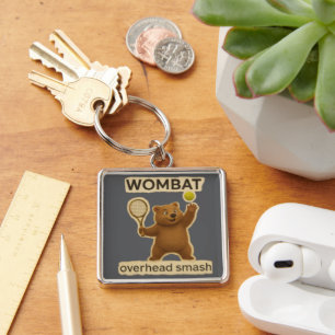 Chaveiro Design de Wombat de Tênis Fofo - Animal Australian