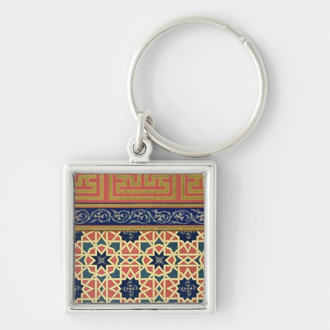 Chaveiro Design decorativo árabe (litho da cor) (Frente)
