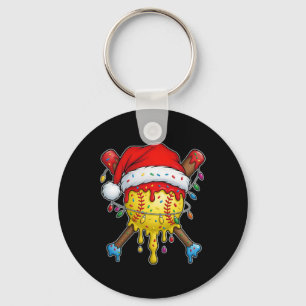 Chaveiro Design Desportivo de Natal para Homens Rapazes Chr