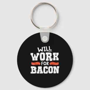 Chaveiro Design Divertido de Bacon para Homens Mulheres Men