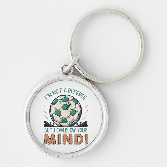 Chaveiro Design Divertido de Futebol (Frente)