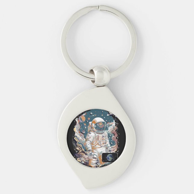 Chaveiro Design do Astronauta Mundial (Frente)