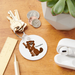 Chaveiro Design do castor personalizado