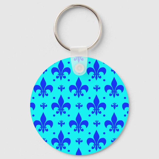 Chaveiro Design do padrão Fleur-de-lis (Frente)