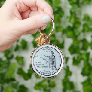 Chaveiro Design do Quarto Estado do Havaí pintado