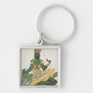 Chaveiro Design do traje para Nijinsky como 'o God azul