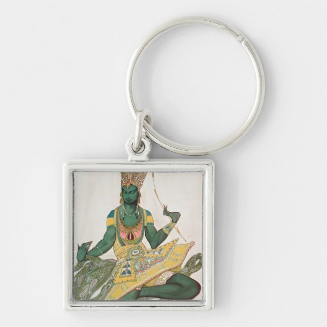 Chaveiro Design do traje para Nijinsky como 'o God azul (Frente)