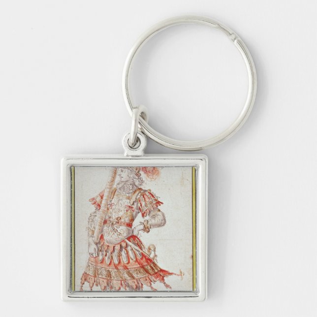 Chaveiro Design do traje para o carrossel, c.1662 (Frente)