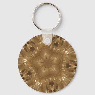 Chaveiro Design Dourado elegante da estrela do