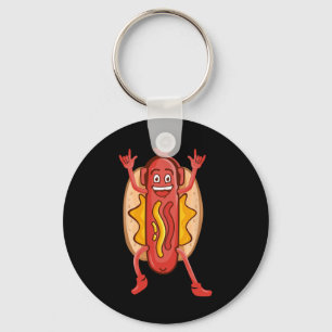 Chaveiro Design Engraçado De Cachorro Quente Para Crianças