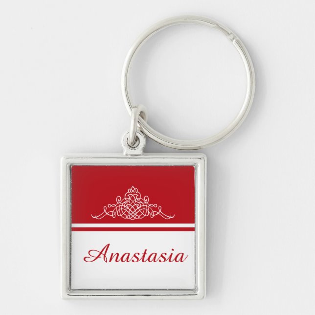 Chaveiro Design floral elegante (Frente)