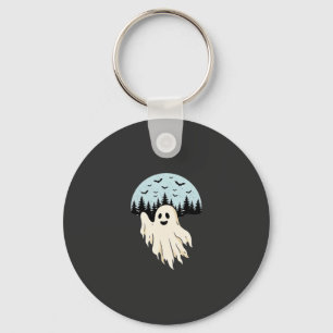 Chaveiro Design Floresta da Lua Fantasma de Halloween_1